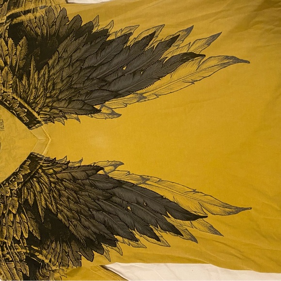 Affliction Angel Wings Long Sleeve Graphic Tee with Crocheted Arm Cutouts - Picture 9 of 13